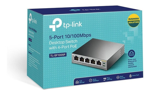 Imagen 5 de 8 de Switch Poe Tp-link Tl-sf1005lp | 4 Poe + 1 Comun 100mbps