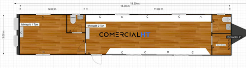Imagen 6 de 14 de Oficina Móvil Nueva 10x60 Pies De Multypanel,remolque/traila