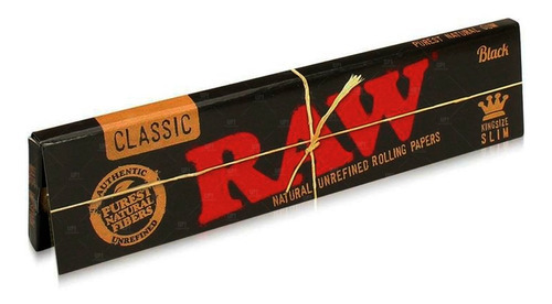 Raw Black King Size Slim Papel Para Armar Sedas 