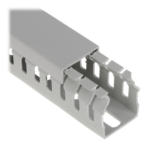 Imagen 2 de 6 de Canaleta Ranurada Pvc Gris 25x40mm V5k4025 Arno Canali