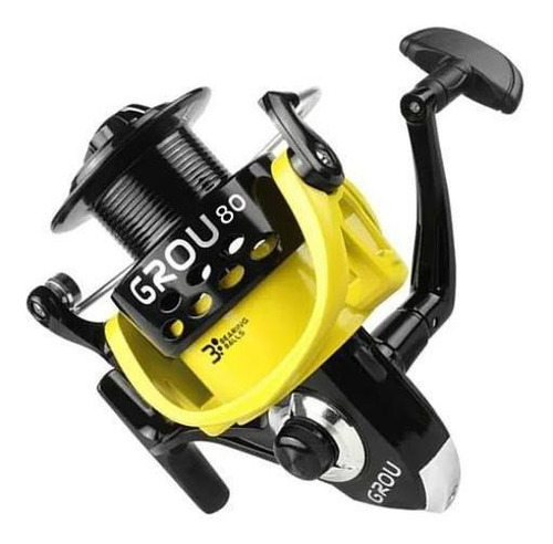 Molinete Pesca Pesada Albatroz Grou G2 80 Drag 7 Kg Amarelo