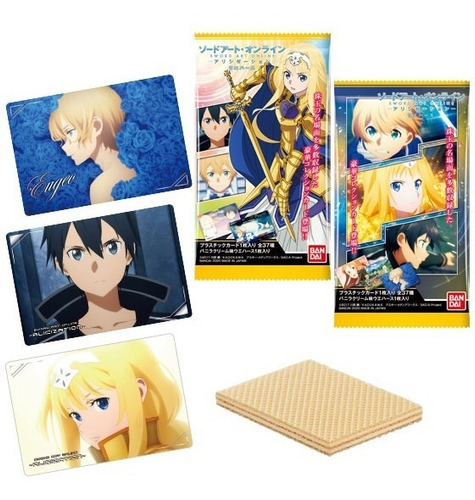 Imagen 7 de 8 de Sword Art Online Alicization Bandai Wafer Caja Con 20 Sobres