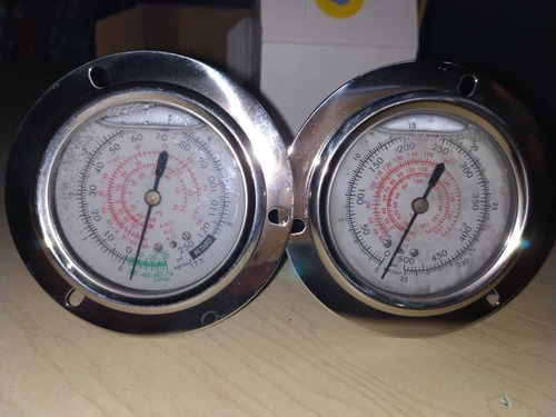 Imagen 2 de 3 de Manometro - Reloj Glicerina De Alta 0-500 Psi Baja 0-250 Psi
