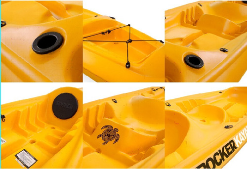 Imagen 5 de 9 de Combo Doble Kayak Rocker Warrior 2 Chalecos Butaca.