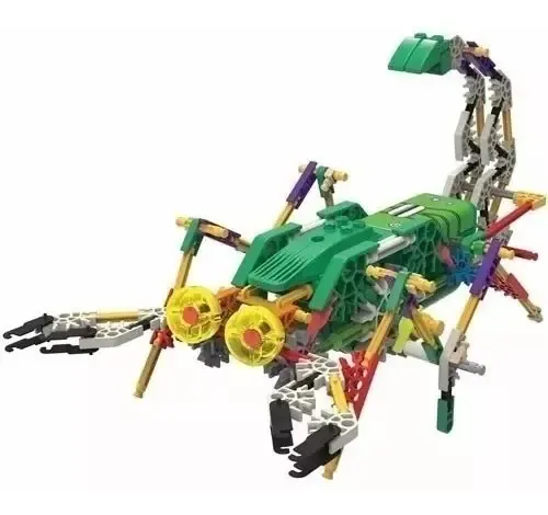 Knex 163 Pçs, Kit Robótica, Escorpião Robótico Motorizado