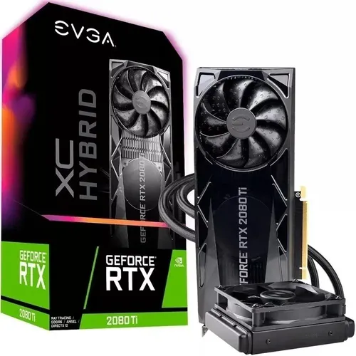 Placa De Vídeo Evga Rtx2080ti Xc Hybrid 11gb Gddr6 352 Bit