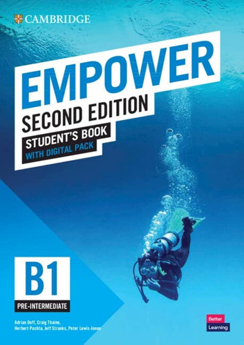 Empower Students book B1 Pre intermediate with digital pack Adrian Doff  Inglés Editorial Cambridge Tapa blanda