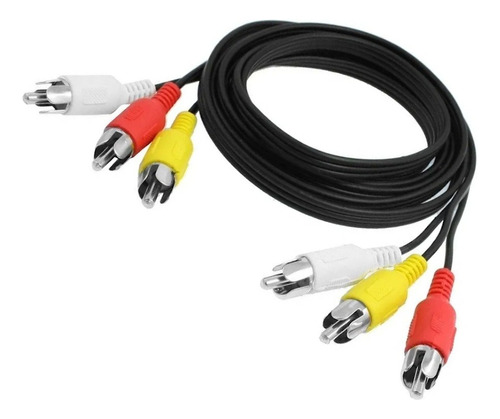 Cable 3 Rca Macho A 3 Rca Macho Audio Y Video 1.5 Metros ®