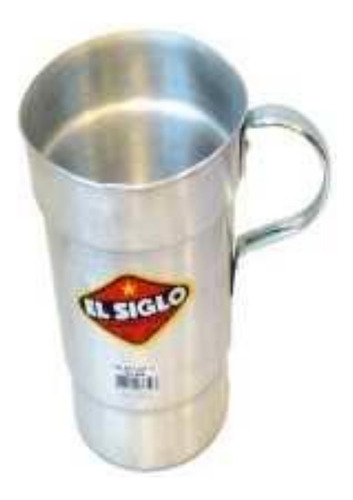 Vaso Chopp Cervecero C/asa Aluminio 550cc El Siglo