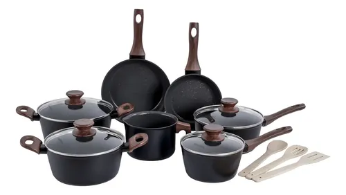 Jogo de panelas de cozinha Mimo Style Cook Fundo de Tripla Induçã...