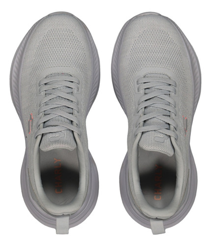 Tenis Mujer Charly Deportivos Gym Transpirables Gris