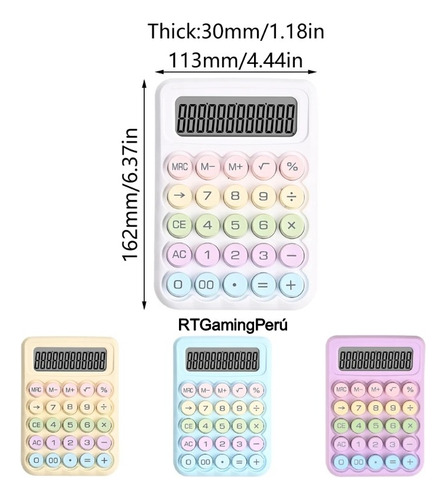 Calculadora Kawai Teclado Mecánico Pantalla Lcd 12 Dígitos