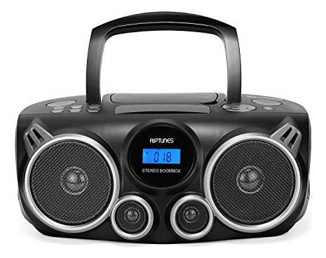 Reproductor Cd Portátil Riptunes Bluetooth, Radio Am Fm,