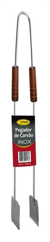 Pegador De Carvao Inox 55cm [ 507 ] Xpeto