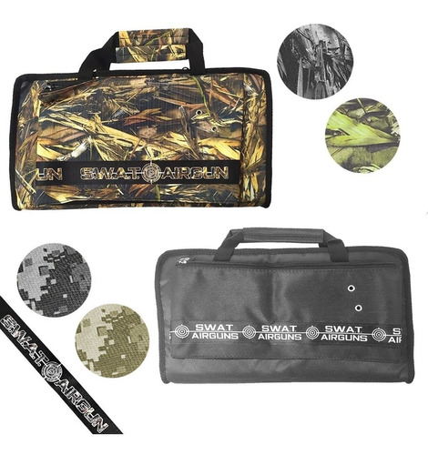 Imagen 1 de 10 de Funda Pistola 40 Cm Estuche Acolchado Premium Swat Airguns