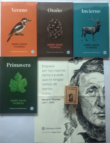 Combo Las 4 Estaciones Henry David Thoreau / Ediciones Godot