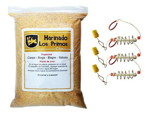 Harinado  Los Primos Clasic 1kg + 3 Lineas Feeder