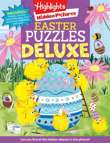Easter Puzzles Deluxe, De Highlights. Highlights Hidden Pictures, Vol. 1. Editorial Highlights Pr, Tapa Blanda En Inglés