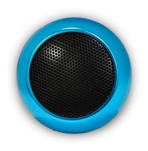 Caixinha Bluetooth Tws Metal Mini Speaker 3w Cor Azul-celeste 5V