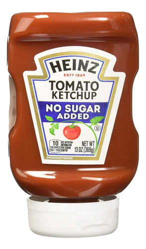Heinz Kétchup Sin Azúcar Añadida 369 G. (6 Pzs.)