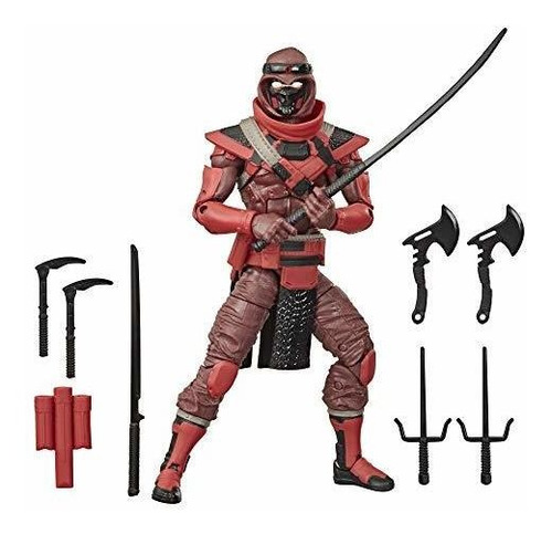 Soldado  Clasificada De Joe Red Ninja Action Figura Sqwyt