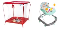 Comprar Combo Andador + Corralito De Bebe Posiciones Plegable Envio