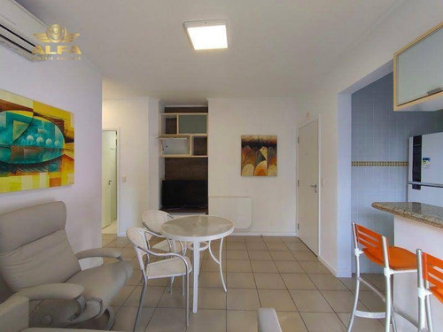 Imagem 4 de 20 de Flat À Venda Na Praia Das Pitangueiras, 2 Dormitórios, 1 Vaga. - Fl0003