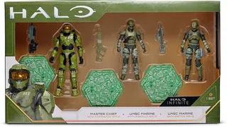 Halo Infinite Spartan Pack Master Chief & 2 Unsc Marines
