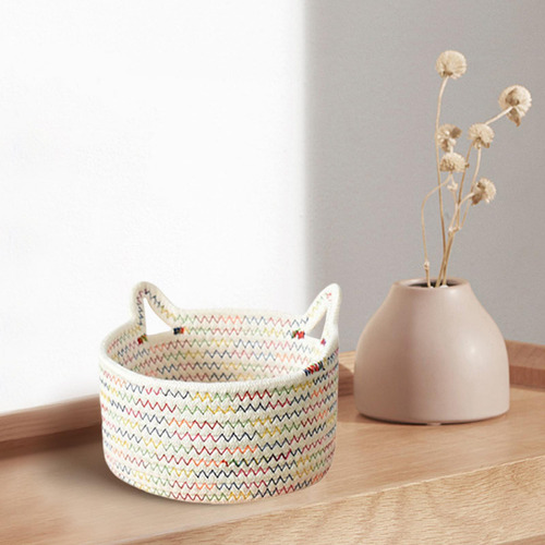 Cesta De Toallas Almacenamiento De Dormitorio 18cmx18cmx10cm
