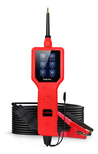 Osciloscopio Tester Power 9-30 V Digital Topdiag P100 Pro