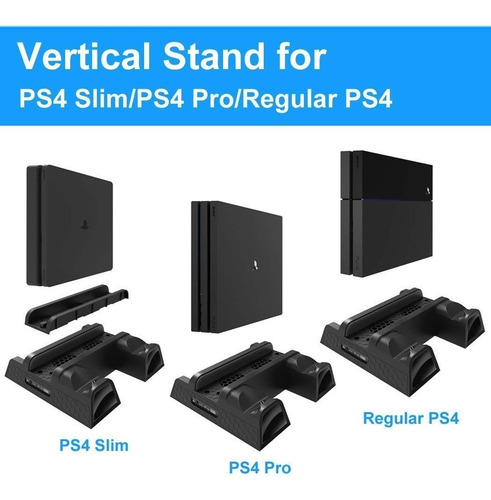 Imagen 6 de 6 de Base Cargador Dual Ps4 Carga Doble Control Ext Usb Gamer Accesorios