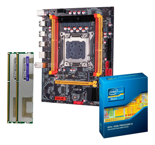 Kit Actualización Xeon Octa Core 16gb Ram E2650 V2 Color Verde Oscuro