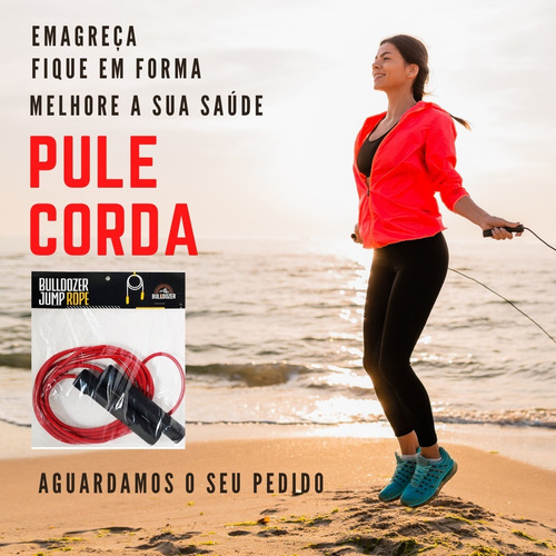 Imagem 6 de 7 de Corda De Pular Com Rolamento Ajustável Vermelha Envio Já