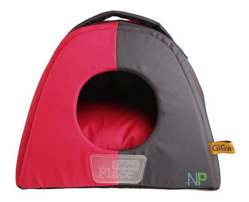 Gigwi Place Casa Cama Grande Iglu Gris Y Rosa Perro Gato