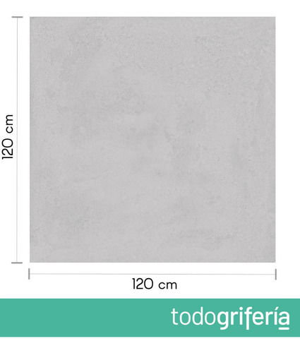 Porcelanato Gris Oscuro Cementicio Satinado 120x120 Monier