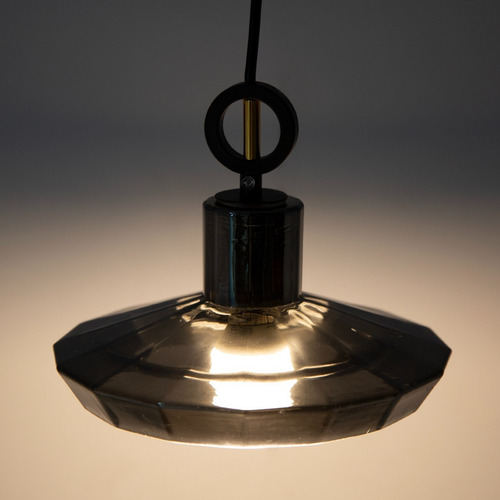 Lámpara Colgante Negra E27 40w 1 Luz Color Negro Lumimexico H9044-1