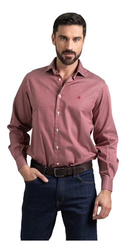 Camisa Hombre Algodón Premium Italiana Slim Fit Brooksfield 