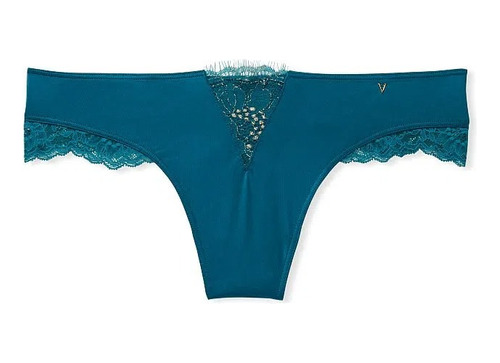 Very Sexy Lace Trim Thong Knickers Tanga Con Encaje Y Dije