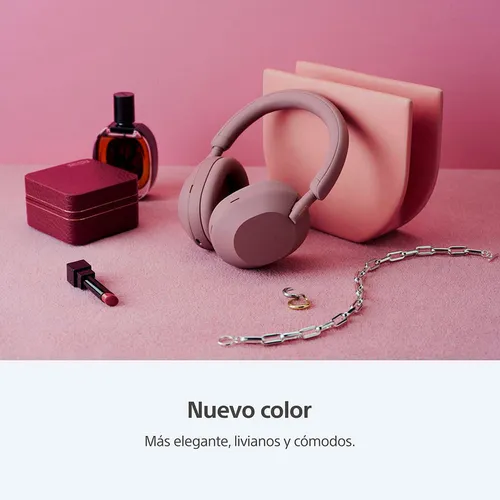 Audífonos Sony Bluetooth Noise Cancelling | Wh-1000xm5 Color Rosado