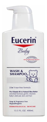 Eucerin Baby Wash Shampoo Y Jabon Liquido Para Bebe 400ml