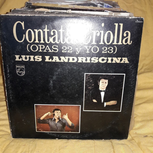 Vinilo Luis Landriscina Contata Criolla Opas 22 Y Yo 23 F3