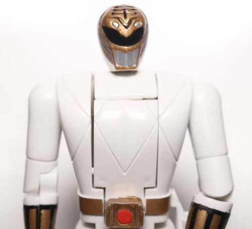 Power Rangers Branco Vira Cabeça Boneco Gigante 20cm Raro (Usado)