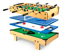Comprar Mesa Multijuegos 4 En 1 Futbolito Billar Ping Pong Y Hockey