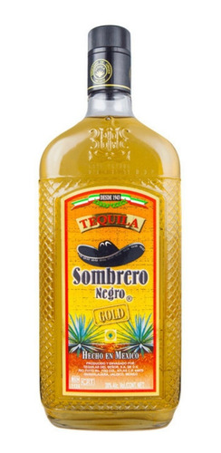 Tequila Sombrero Negro Gold Dorado 700 Ml Origen Mexico