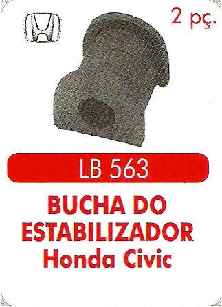 Bucha Estabilizador Honda Civic, 02 Peças