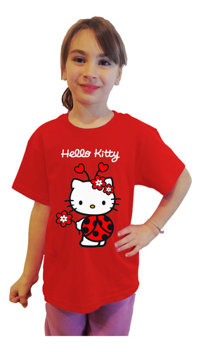 Polera Hello Kitty Estampada Dtf Cod 001