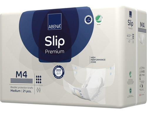 Pañal Adulto Abena Slip M4 Especial Para Noche + Toallitas