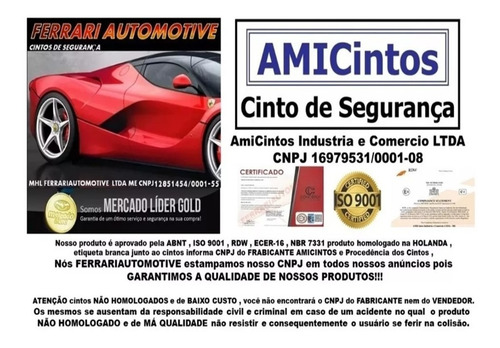 Cinto De Segurança Para Caminhão Mercedes 609 Ano 1970