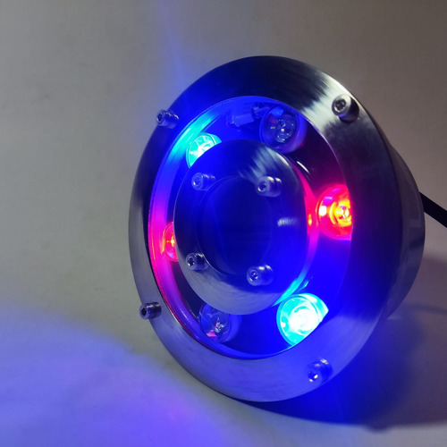 Empotrable Led 6w=60w Sumergible Fuentes Alberca Rgb Multico