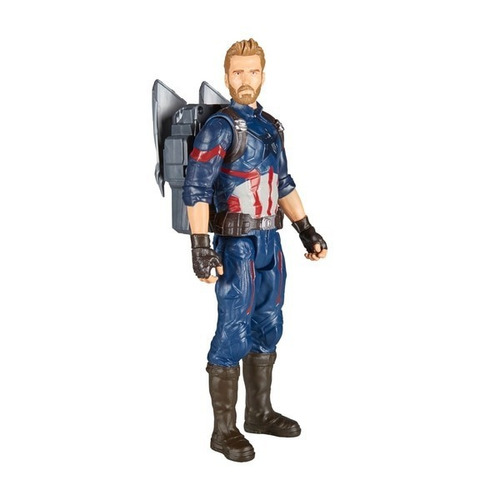 Imagem 3 de 7 de Boneco Capitão América C/ Som - Titan Hero Series - Hasbro